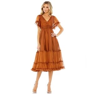 Mac Duggal Rust/copper Dress